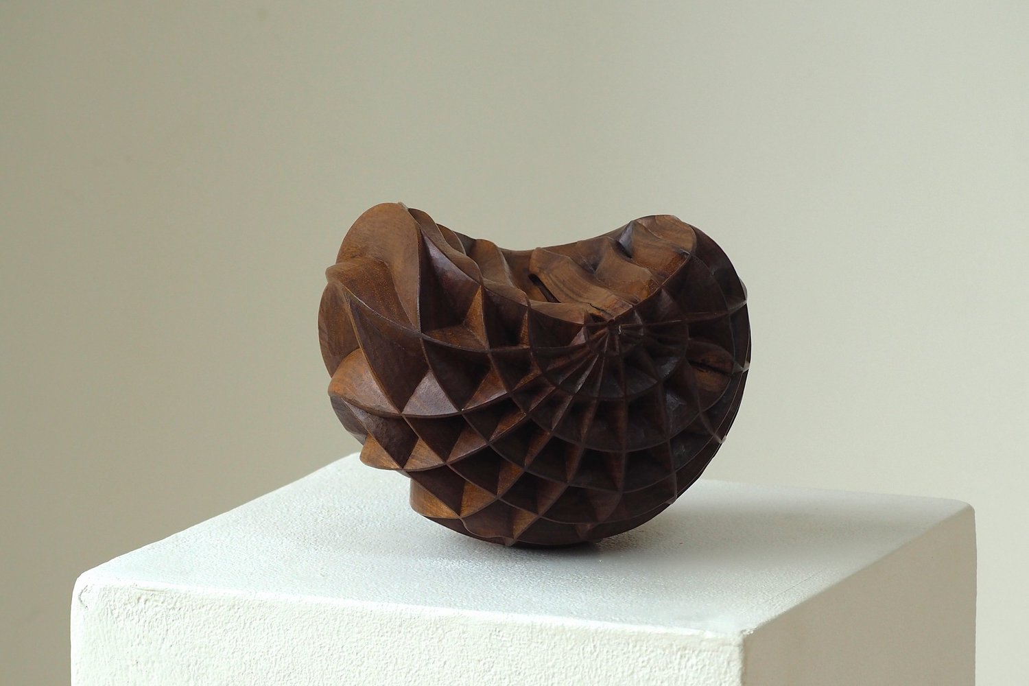 Alison Crowther, Incised Walnut, unseasoned English walnut, in the Design House