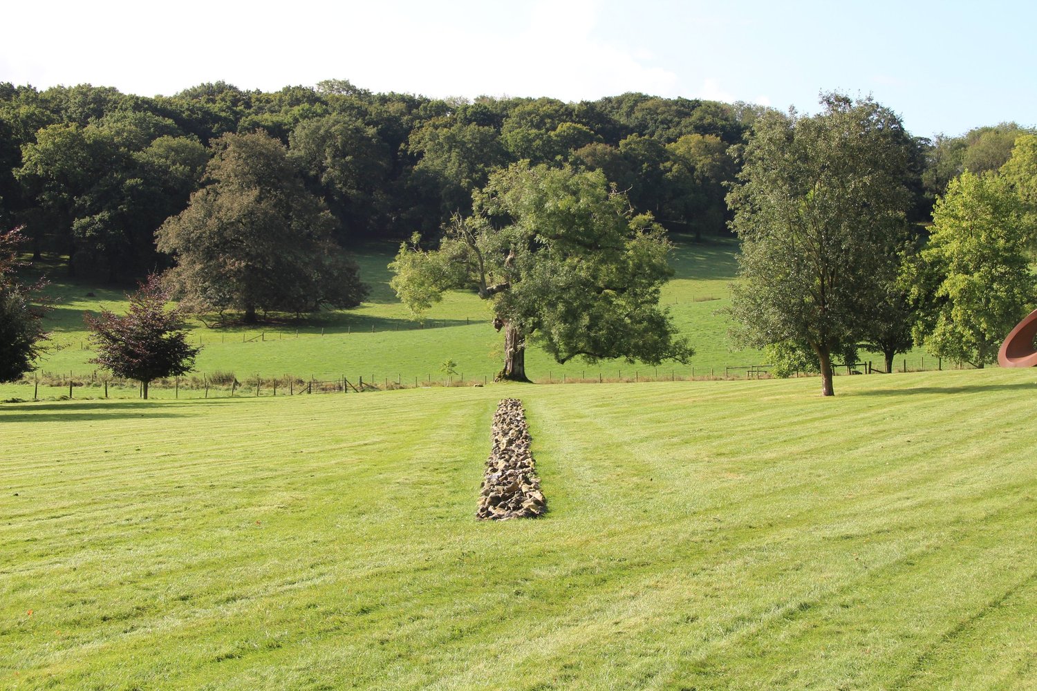 Richard Long, stone circle in the park at Roche Court